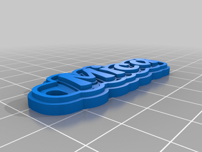 mica keychain customized 3d print model - Mito3D