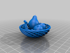 fruit basket 3d print model - Mito3D