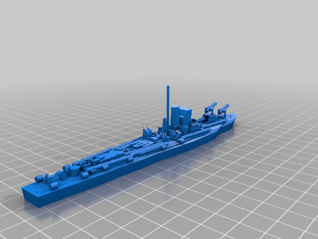 warship sb7-mk3 3D print model - Mito3D