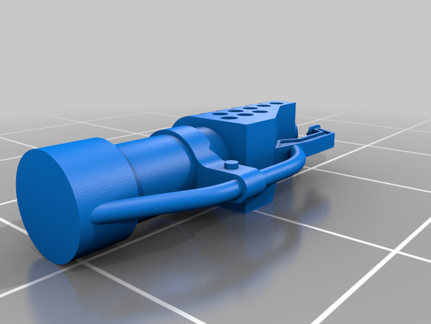 pesado flamer hellhound w40k inferno canhão guarda imperial 3D print model - Mito3D