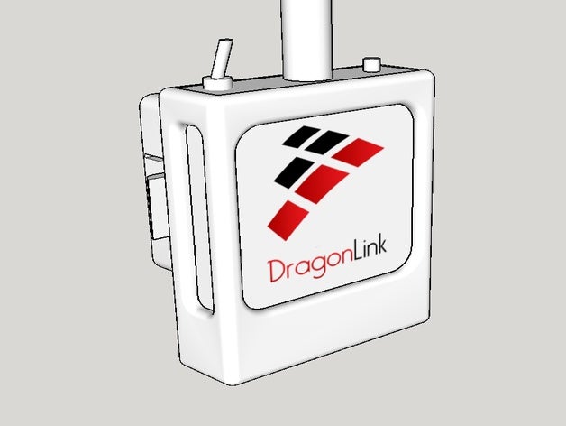 dragonlink slim jr holder + ground station 3D print model - Mito3D