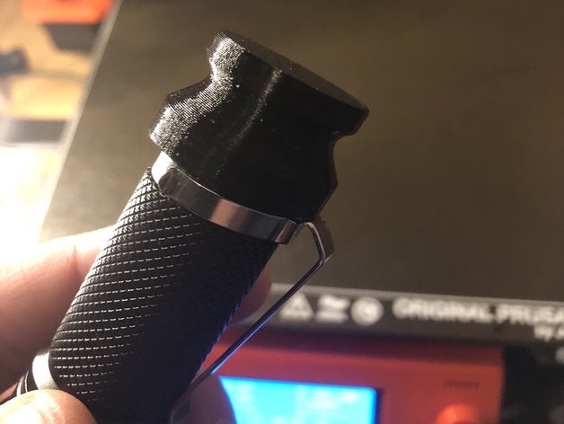 thrunite neutron mouthpiece flashlight holder 3D print model - Mito3D