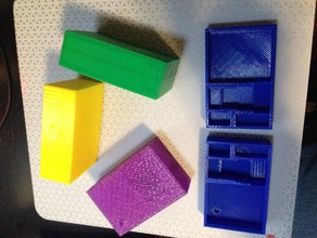 carcassonne pièce - support de boîte unique jeu le stockage 3d print model - Mito3D