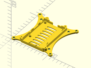 raspberry pi 3 100 mm 75 montage vesa remix vis m5 filetage rpi de 3d print model - Mito3D