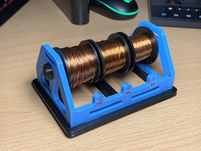 enamelled wire dispenser enamel qrp holder 3d print model - Mito3D