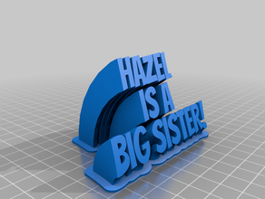 hazel personnalisé 3d print model - Mito3D