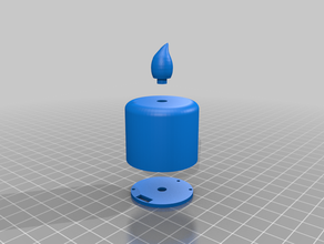 homematic raspberrymatic led teelicht vela de té 3d print model - Mito3D