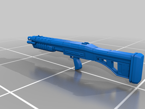 dağılım ateş silah scifi av tüfeği 3d print model - Mito3D