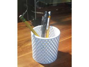 mesh pencil holder container pencilholder cup storage box 3d print model - Mito3D