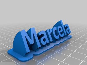 marcela personalizado 3d print model - Mito3D