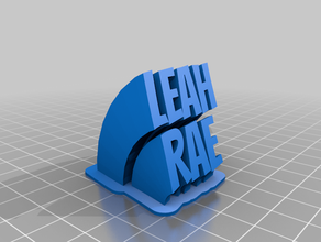 leah rae customized 3d print model - Mito3D
