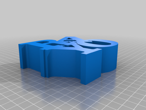 mi personalizados variable palabra escultura rayo personalizado 3d print model - Mito3D