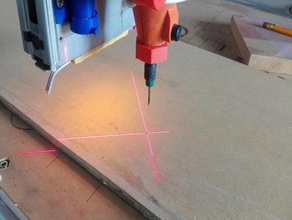 cnc système d'alignement laser lasercut 3d print model - Mito3D