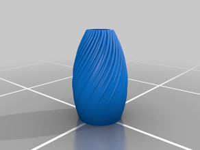 twisting vase grasshopper 3d parametric rhino 3d print model - Mito3D