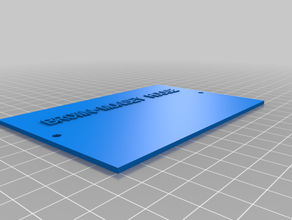 la mia targa personalizzata su misura 3d print model - Mito3D