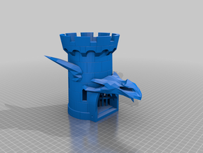 dnd dice tower tray 3d print model - Mito3D