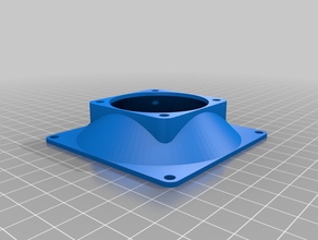my customized fan adapter spacer 50mm 80mm 3d print model - Mito3D