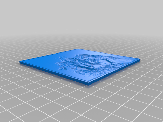 özelleştirilmiş lithophane benim uzunluğu kalınlığı parametrize 3D print model - Mito3D