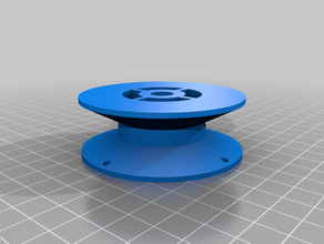 my customized filament wire spool wheel creator 3d print model - Mito3D