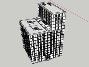 adeptus titanicus edificio no 22 - intacto escala épica wargame wargaming warhammer 40k 3d print model - Mito3D