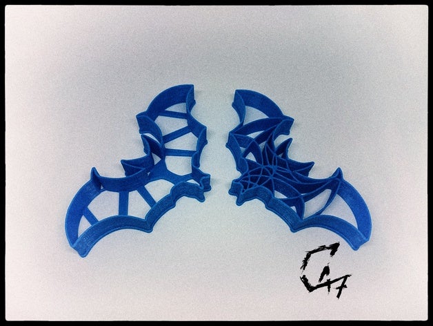 bloodwars bat cookie cutter blender c47 3D print model - Mito3D