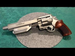 umbrella corp coin sonndersmith re4 handcannon gun handcraft leon kennedy pistol resident evil 4 3d print model - Mito3D
