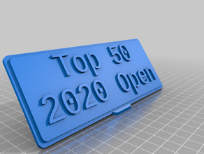 my customized table plaque two line 3d print model - Mito3D