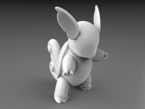 pokemon - haute résolution 008wartortle chiffres aller jouet 3d print model - Mito3D