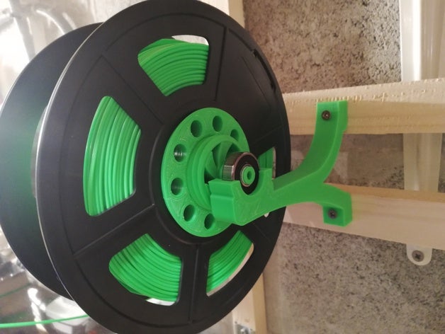 Unterstützung bobine filament Wandbild spool-Halter 3D print model - Mito3D