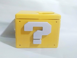 Frage-box-mario-Kiste box Fall mario Teile 3d print model - Mito3D