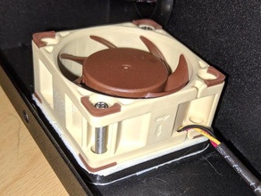 cr-10s pro rear fan spacer cooling 3d print model - Mito3D