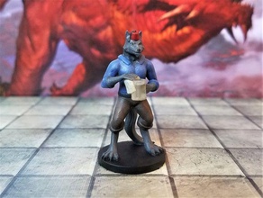 acquisitions incorporated - doomgate inn characters dnd werewolf 3d print model - Mito3D