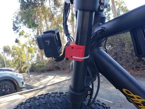 gopro bicycle fork mount ariel rider d class ebike- 35mm ebike quick release 3d print model - Mito3D