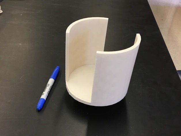 12cm de diamètre encoches micro-tomodensitométrie micro-ct 3D print model - Mito3D