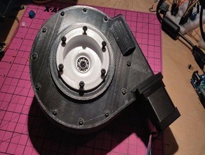 slew drive Astronomie Sie tötete stepper Wurm Schneckengetriebe 3d print model - Mito3D