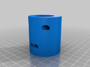 my customized parametric z-axis coupler stepper threaded rod coupling 3d print model - Mito3D