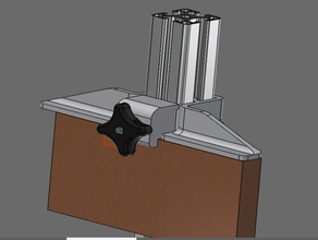 rectangular board clamp industrial profiles aluminium profile 3d print model - Mito3D