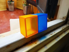 caja plegable la boîte le pliage lumière led de l'éclairage minecraft épée robot 3d print model - Mito3D