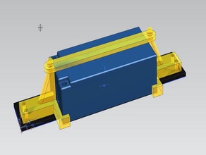 xpress xq1s ausführen lipo shorty-Halter Halter rc-car shorty 3d print model - Mito3D