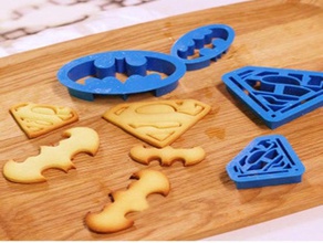 cookie cutter superman shape kitchen nice cook 3d print model - Mito3D