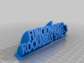 funcion rio de rockabilly personalizado 3d print model - Mito3D