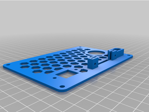backplate anycubic de fótons w 6001 filtro ethernet anteparo xt60 sdcard 3d print model - Mito3D