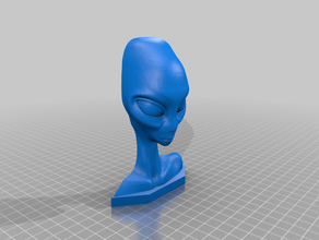 cabeça de alien 3d print model - Mito3D