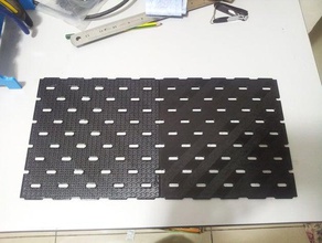 customisable 3d printable skadis board ikea openscad organization pegboard 3d print model - Mito3D