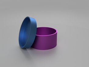 round box cap container lid storage 3d print model - Mito3D