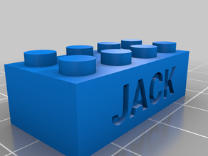 jack customized 3d print model - Mito3D