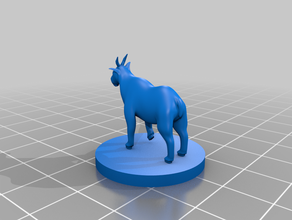 goat - mountain 28mm animal dnd dungeons dragons encounter enemy mini miniature miniatures minis monster roleplaying game rpg taleofenki 3d print model - Mito3D