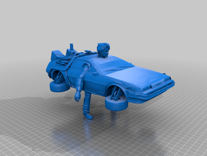 marty mcfly homme-delorean 3d print model - Mito3D