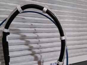 flex Kabel ziptie Kabel-clip Kabel-Halter Kabel-management flexible zip tie 3d print model - Mito3D