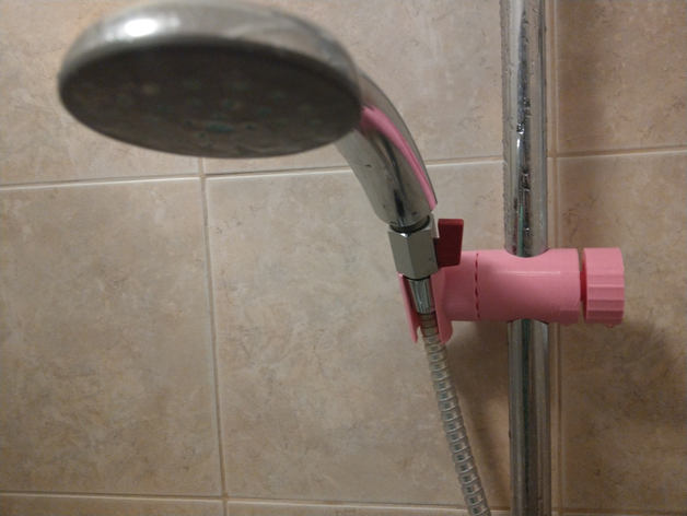 titular chuveiro acessórios de banho com duche cabeça 3D print model - Mito3D